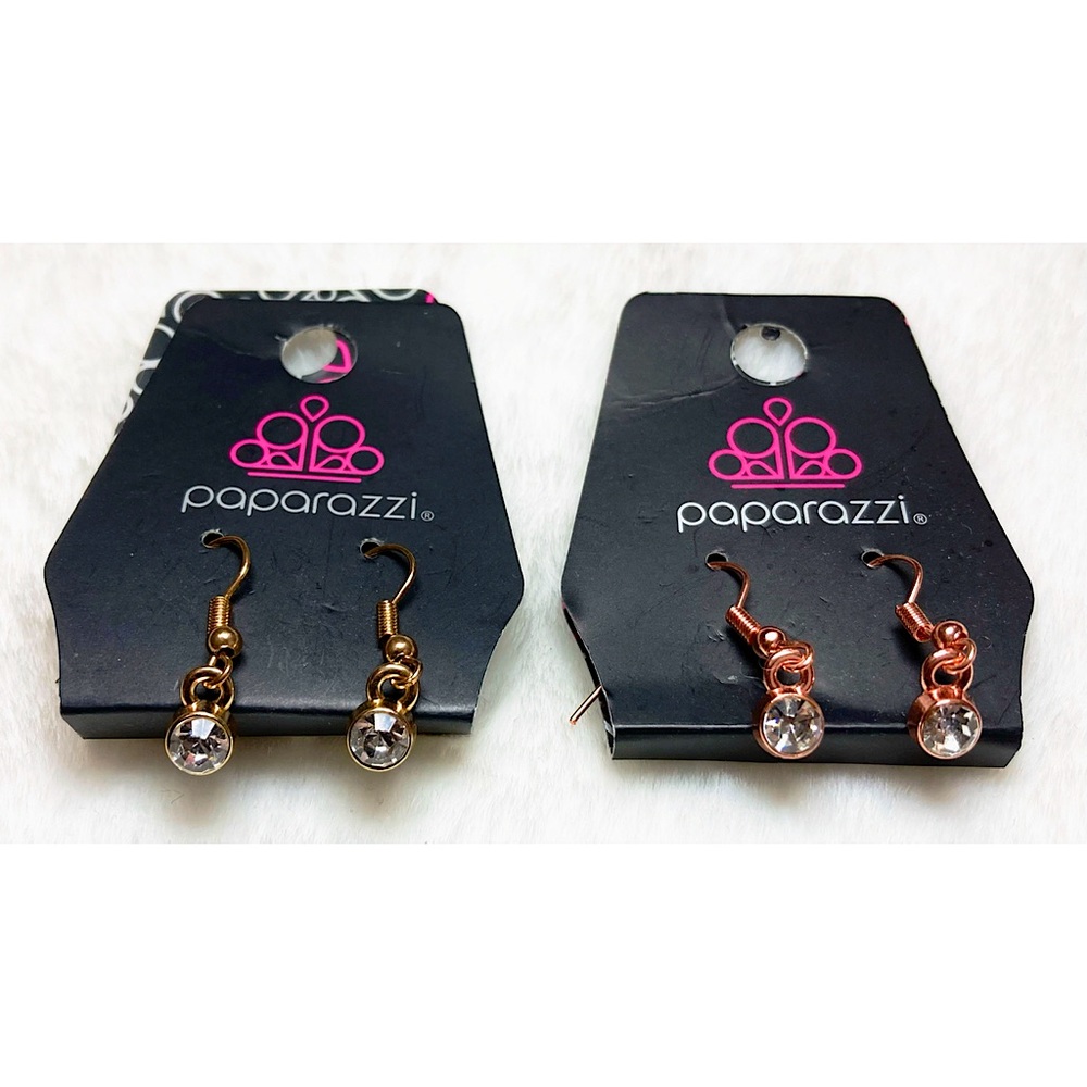 ⭐️ 3/$20 Paparazzi Gold + Rose Gold Minimalistic Earrings